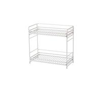 DDEHS Étagère de rangement pour assaisonnement, étagère de rangement à 2 couches, support de rangement pour pots d'assaisonnement, sauces, bouteilles de cuisine, étagère de rangement