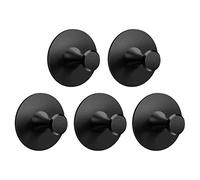 DDF iohEF Lot de 5 crochets muraux autocollants en acier inoxydable - Sans perçage - Pour salle de bain et cuisine