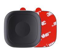 DDJ Lot de 2 supports adhésifs pour tracker Tile Mate Life360, coque étanche en silicone pour traceur de carrelage avec autocollant 3M à coller sur voiture/vélo/bagages, support de protection complète