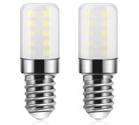 Ddlisu Ampoule LED E14 pour réfrigérateur, 3W, Blanc Froid 6500K, 300LM, Petites Lampes à vis Edison E14 pour Réfrigérateur, Hotte Aspirante, Veilleuse, Machine à Coudre, Non Dimmable, 2 pièces