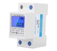 DDM15SD KWh Compteur D'énergie Monophasé Compteur D'énergie LCD Rétro-éclairage Affichage Numérique 5-80A
