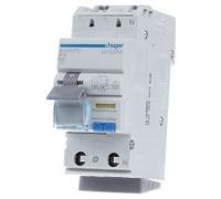 DDR 1P+N 6kA B-16A 30mA - Disjoncteur de fuite à la terre B16 / 0,03A ADS917D | Hager | ADS917D | Disjoncteur différentiel