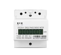 DDS238-4 100A 110 V/220 V 90-300 V 60Hz monophasé trois fils Din Watt heure compteur d'énergie sur rail din LCD