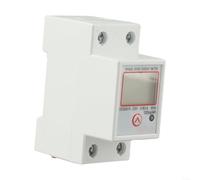 DDS6619 Compteur d'énergie monophasé 5-80 A 230 V LCD KWh Watt-heure | Support sur rail DIN en plastique avec fonction de réinitialisation du rétroéclairage | pour surveillance de l'alimentation