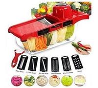 Ddyx2020 - coupe-légumes polyvalent mandoline de cuisine 7 en 1, râpes trancheuses et couteaux manuels, ustensiles de cuisine en acier inoxydable pour G