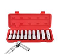 de 10 douilles étoile en d'acier | Kit d'adaptateurs d'embouts de couple pour mécanicien automobile, réparation, entretien, garage, industrie, bricolage