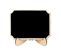 De 10 tableaux rectangulaires avec chevalet, B | Panneaux de marque-place en bois pour mariages et fêtes, tableaux noirs effaçables et réutilisables avec,