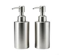 de 2 250ml Anti-Rouille pour Cuisine et Salle de Bain - pour Pompe Liquide Vaisselle Gel Douche Shampoing Design Argenté