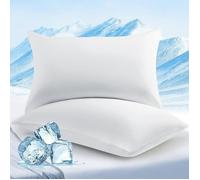 de 2 Taie d oreilr Rafraîchissante 65x65cm Q-Max&gt 0 5 Fibre Refroidissant aise Arc-Chill 3.0 Housses 65x65cm