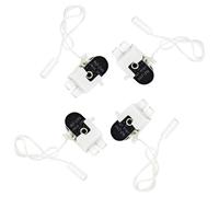 De 4 petits interrupteurs à cordon de traction, accessoire de maison pour lampe de salle de bain, plafonnier, matériaux en plastique robustes, 250V 2A