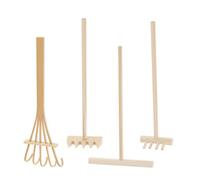 De 4 râteaux de Jardin, Outils Miniatures pour bac à de Bureau en Bois, Accessoires pour la Maison et Le Bureau, Petits Kits de Jardinage, Outils de Jardinage Professionnels