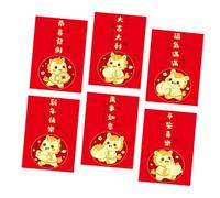 De 6 Enveloppes Rouges De Cheval De Bande Dessinée, Festival, A | Emballage de Vacances d ' animaux de bande dessinée, Zodiacs Chinois, 2026 Année du Cheval, Sacs-cadeaux de