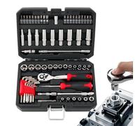 de 67 clés à douille multifonction avec étui | Kit de clés à douille pour techniciens, bricoleurs, assemblage de meubles, entretien des appareils ménagers