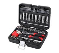de 67 clés à douille portable avec étui de rangement | Kit de réparation quotidienne pour techniciens, bricoleurs, assemblage de meubles, entretien des appareils ménagers