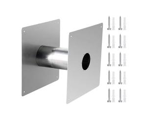 Dé à mural en acier inoxydable pour poêle à granulés - Conduits de | Installation intérieure à double paroi pour projets de chauffage intérieur, chauffe-eau, tube rond de ventilation