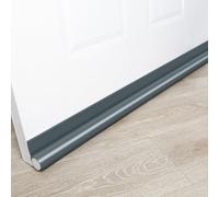 de Bas de pour porte Isolant pour epe de Bas de pour porte(Gray) | Mousse EPE flexible, coque PVC durable, résilience forte, installation sans outil, gris ou marron