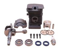 de base de carter de moteur à piston cylindre de 37 mm avec roulement de manivelle et joint d'huile compatible avec tronçonneuse MS170 017 MS 170 1130 020 1204