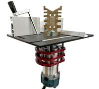 de base pour scie à défonceuse - Système de levage avec kit de levage manuel, outil en aluminium durable | Réglable de qualité supérieure pour rainurage, chanfreinage, travail du bois, garage