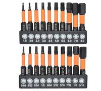 de Bits pour Clé Six Pans Kit Perçage Hexagonal Acier S2 Métrique et | Jeu De Mèches Hexagonal Précis Pour Électricité, Automobile, Maison, Industrie, Construction, Atelier Et