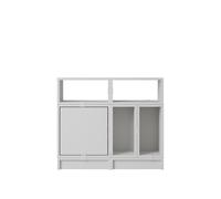 de Bureau Stacked Configuration 5 de Gris