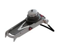 DE BUYER -2016.00 -mandoline viper - 2 juliennes 4&10, Gris | Faciles de Tranches, Cubes, Losanges et Juliennes, Pieds Anti-Dérapants Repliables, Poussoir Protecteur Ergonomique