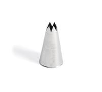 DE BUYER -2112.15N -douille inox cannelee d6 - 6 dents | Idéale pour Décorer, Garnir et Remplir, Sans Soudure pour Hygiène Parfaite, S'Adapte aux Poches Pâtissières