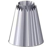Douille Sultane Cannelée Cone Sortant Inox de BUYER Grand modèle