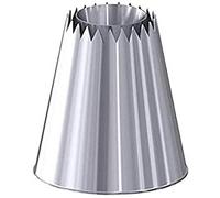 Douille Sultane Cannelée Cone Rasant Inox de BUYER Grand modèle