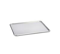 DE BUYER -3201.31 -plateau patissier inox bord rond 31x24cm, Argent
