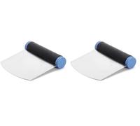 De Buyer 3302.12N Coupe-Pâte Arrondi Flexible Acier - 12 x 9 cm (Lot de 2)