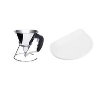 De Buyer 3353.00 Kwik Mini Entonnoir Piston Noir & 4858.00N -raclette coupe pate ronde polyethylene