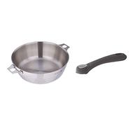 DE BUYER -3495.24 -sauteuse bombee twisty ø 24cm & 8359.00 Queue Amovible Bakélite 'Toucher Velours' Noire