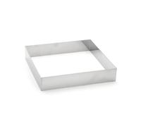 DE BUYER -3906.24 -cercle carre inox f 17 ht 4.5cm - 24cm, Argenté