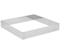 DE BUYER -3906.28 -cercle carre inox f 17 ht 4.5cm - 28cm, Argent