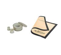DE BUYER 4308.00 Boîte de 9 Découpoirs Emporte-pièces Ronds Unis - Plastique - Ø de 2 à 10 cm & 4938.40 Tapis Airmat Siliconé Aéré 40 x 30 cm