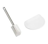 DE BUYER -4891.24N -spatule Maryse Patisserie L.25 cm & 4858.00N -raclette Coupe Pate Ronde polyethylene