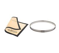DE BUYER 4938.40 Tapis Airmat Siliconé Aéré 40 x 30 cm & 3093.26 -Cercle a Tarte INOX perfore ht2 ø26 cm