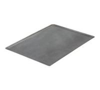 De buyer 5363.40 plaque rectangulaire - bords pincés - tôle d'acier noire - 40 x 30 cm G