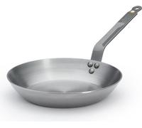De Buyer 5610.26 Poêle en fonte 26 cm, argent, revêtement antiadhésif