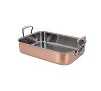 DE BUYER -6427.35 -plat a rotir cuivre trimetal 41 x 27 x 13.35 cm | 41 x 27 x 8 cm