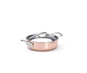 DE BUYER -6441.28 -sautoir cuivre-inox a couv. ø 28cm