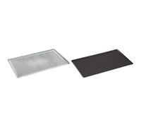 DE BUYER -7367.53 -plaque patissiere alu. perforee 53x32.5 & 8161.53 -plaque patissiere choc a-a gn 1/1