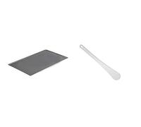 DE BUYER -8161.40 -plaque patissiere choc alu. 40x30cm & 4745.30 -spatule blanche en polyglass l. 30cm