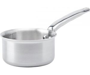 De Buyer Alchimy Poêle à frire/sauteuse en acier inoxydable - Poêle à frire professionnelle en acier inoxydable avec design à 3 couches et poignée haute agréable, idéale pour tous les feux de cuisine,