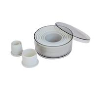 De Buyer – Boîte de 9 découpoirs ronds lisses en plastique Ø 20–100 mm