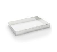 De Buyer - Cadre à entremets rectangle extensible en inox - 43 x 29 x 5 cm (max 56 x 84 x 5cm) -