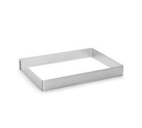 DE BUYER - Cadre Rectangulaire Opéra en INOX - 36 x 26 x 4,5 cm | Fabriqué en France, Cadre Rectangulaire pour Réaliser de Magnifiques et Délicieux Opéras