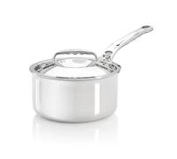De Buyer - Casserole en inox AFFINITY avec couvercle en inox - 20 cm | Fabriquée en France, Montée Rapide en Température, Inox 18/10, Tous Feux + Four, Finition Poli Brillant