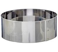 De Buyer – Cercle à entremets rond en inox Ø 12 x 4,5 cm – Fabriqué en France