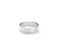 De Buyer - Cercle à entremets rond en inox - 16 x 4,5 cm - Fabriqué en France, Parfait pour Mousse, Entremets, Pâtisserie, Inox Durable qui Conserve sa Forme, Bonne Convection Thermique